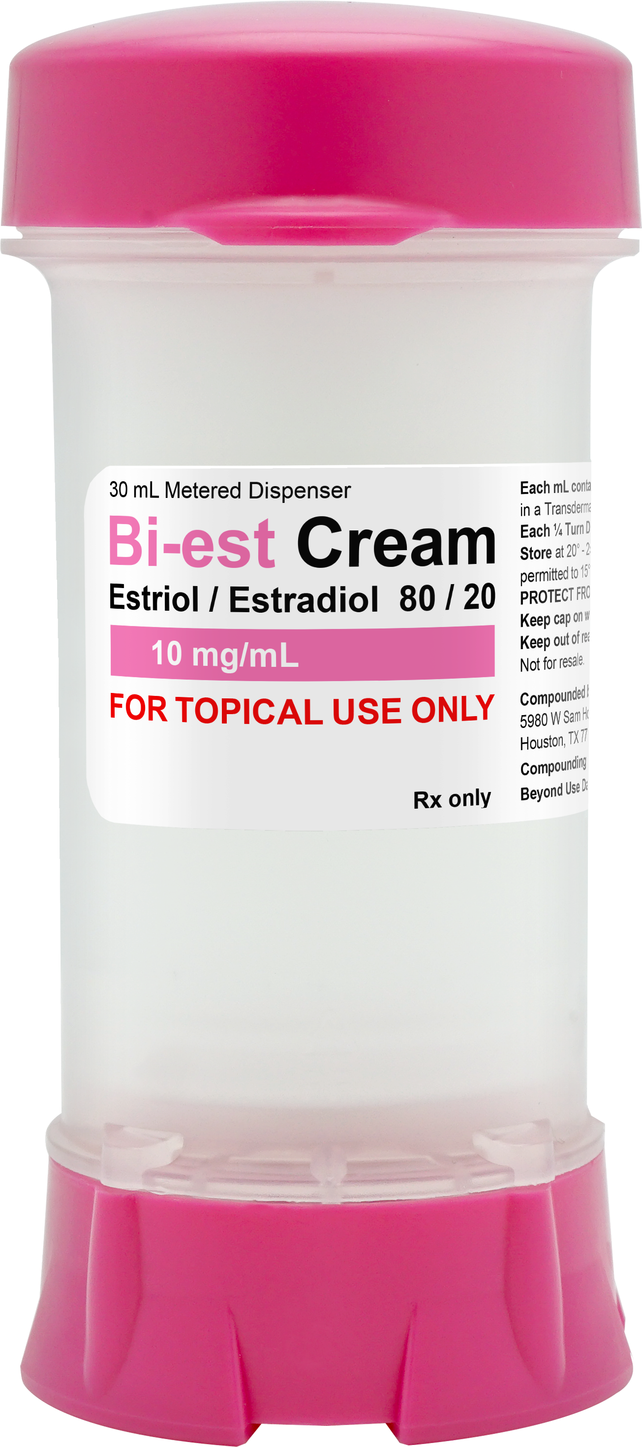 Applying Topical Hormone Cream: Bi-Est (Estrogen)